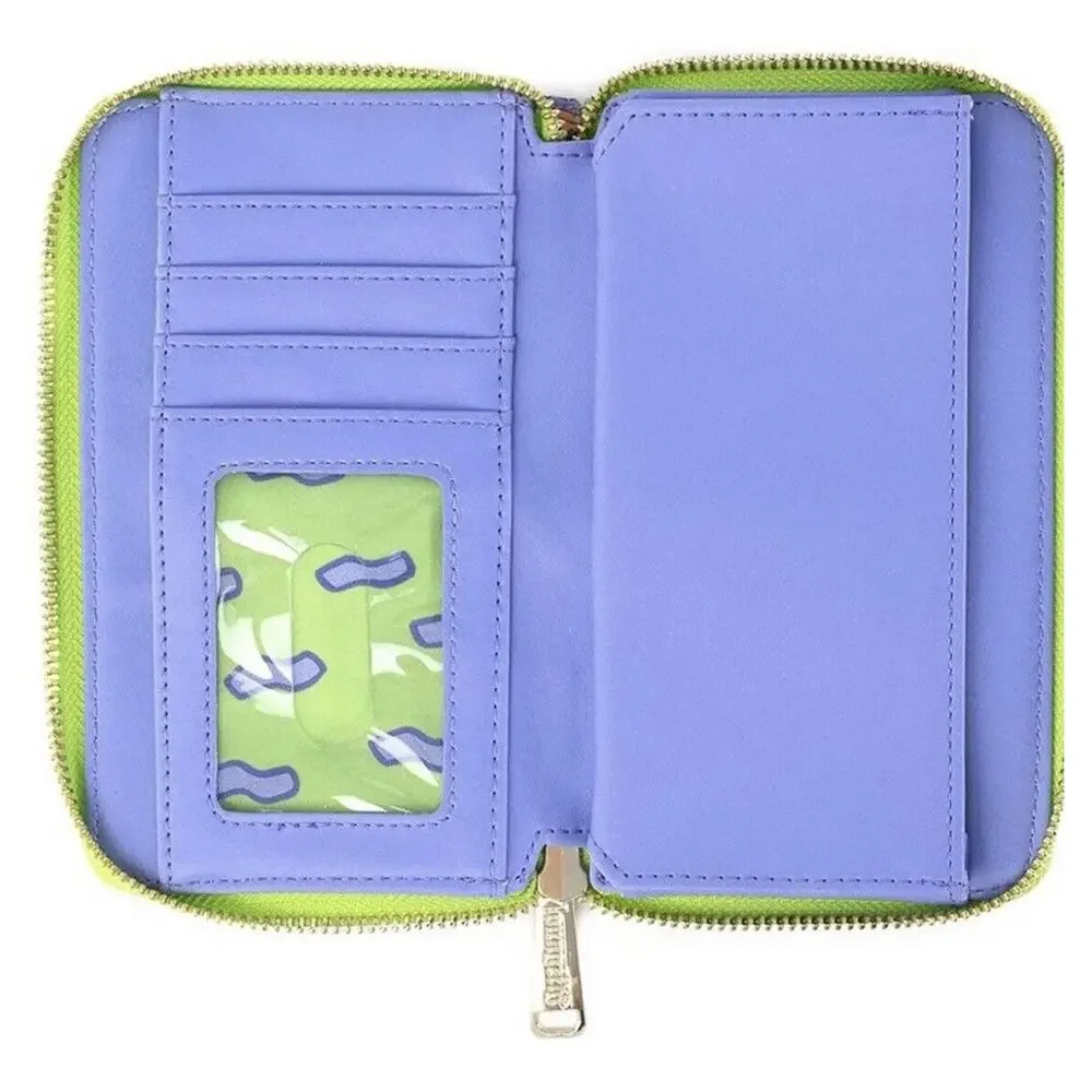 Loungefly Rugrats Wallet Reptar Bar Zip Around Wallet NWT Allover Print AOP